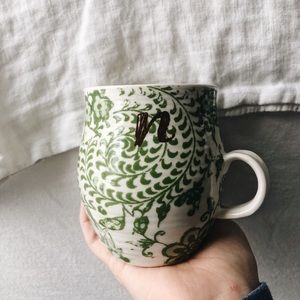 Letter “n” Anthropologie mug